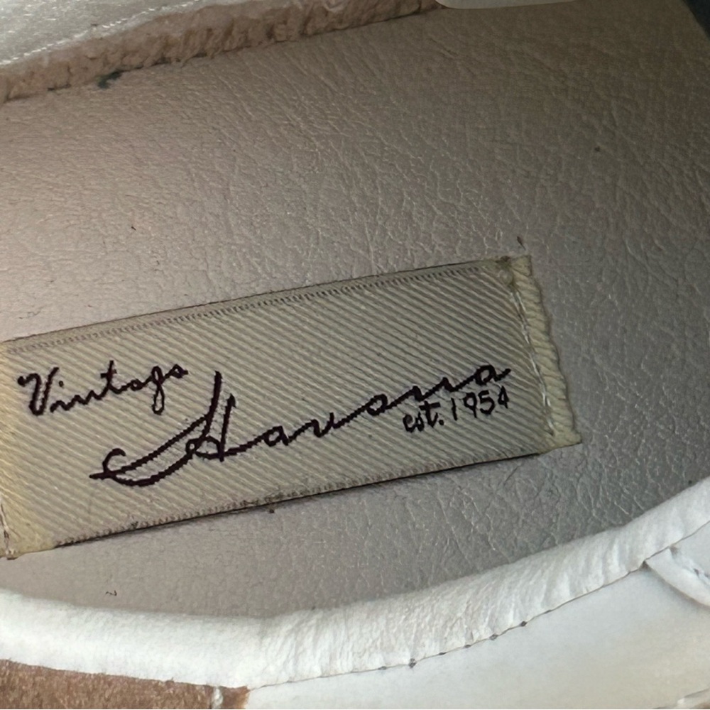 Vintage Havana Leather & Fuzzy Faux Fur “Wren” Ivory Cream Sneakers | Size 8 - Picture 11 of 14